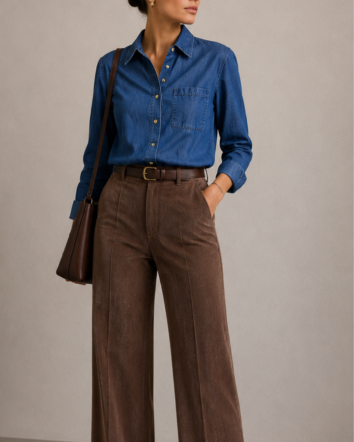 Blusa de denim ligero confeccionada en 100% algodón. Su silueta relajada, bolsillo funcional y diseño clásico la convierten en una prenda versátil, fresca y cómoda para cualquier ocasión. Ideal para quienes buscan elegancia natural y confort durante todo el día.