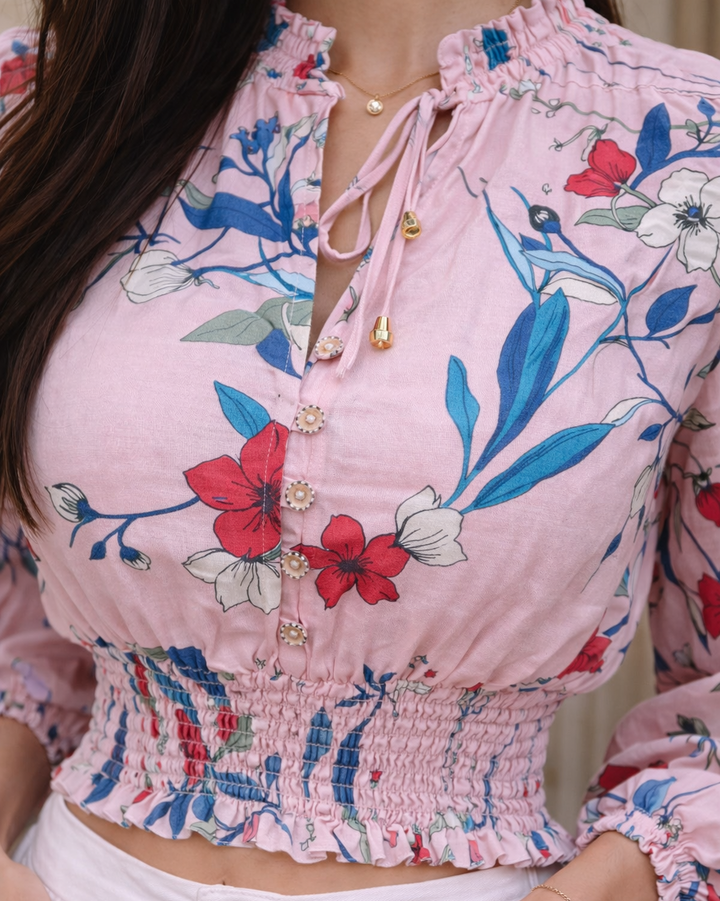 Blusa Floral Aura - Purple Rain