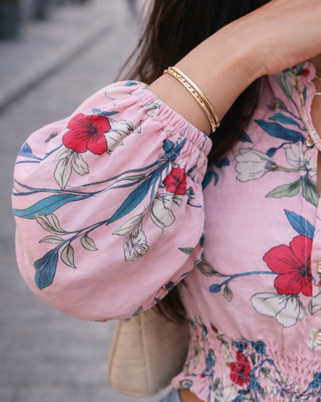 Blusa Floral Aura - Purple Rain