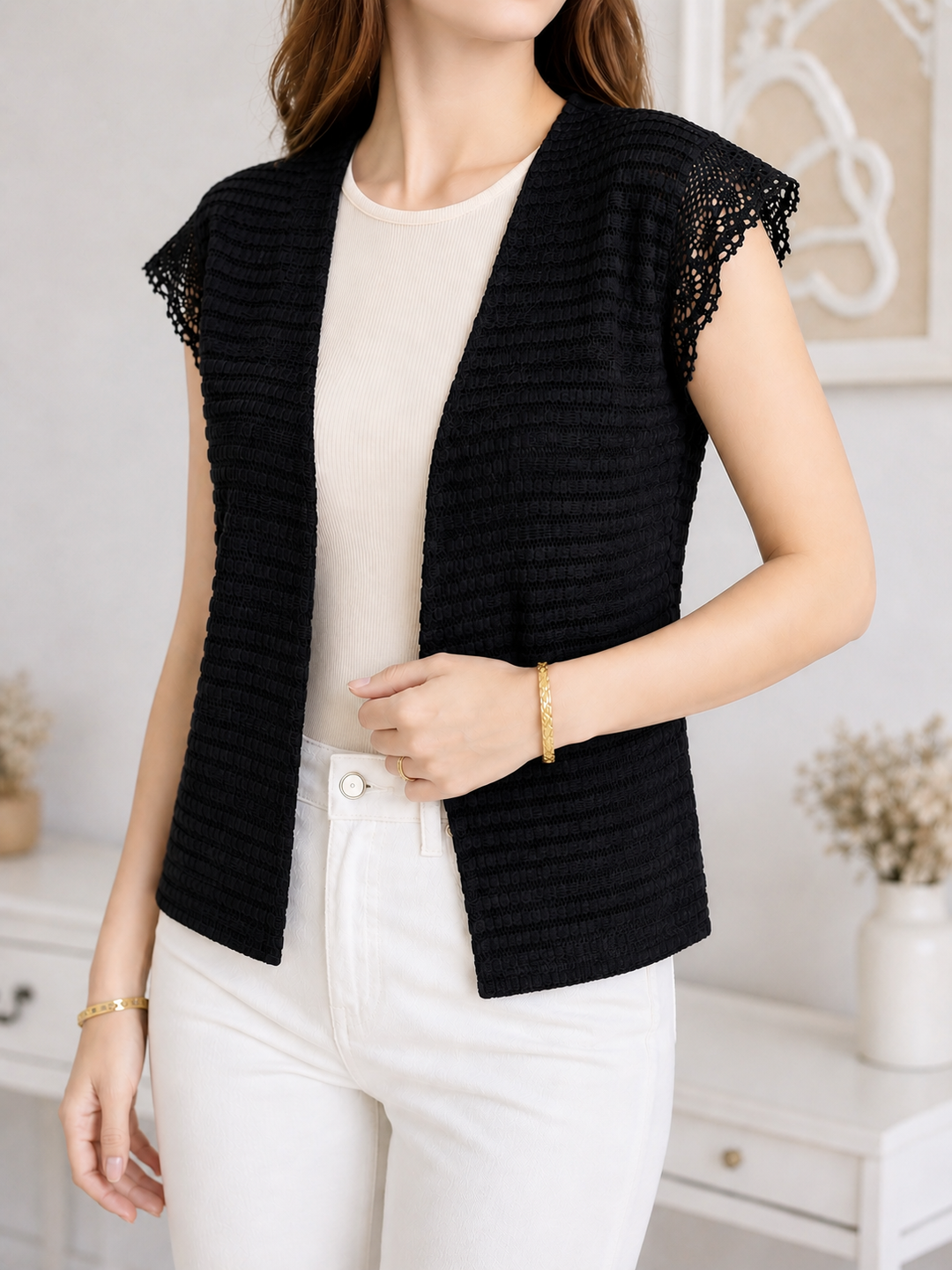 blusa sofisticada negra