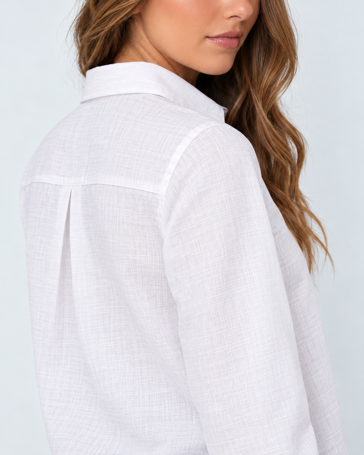 Blusa Dama ligera  Manga Larga con Textura