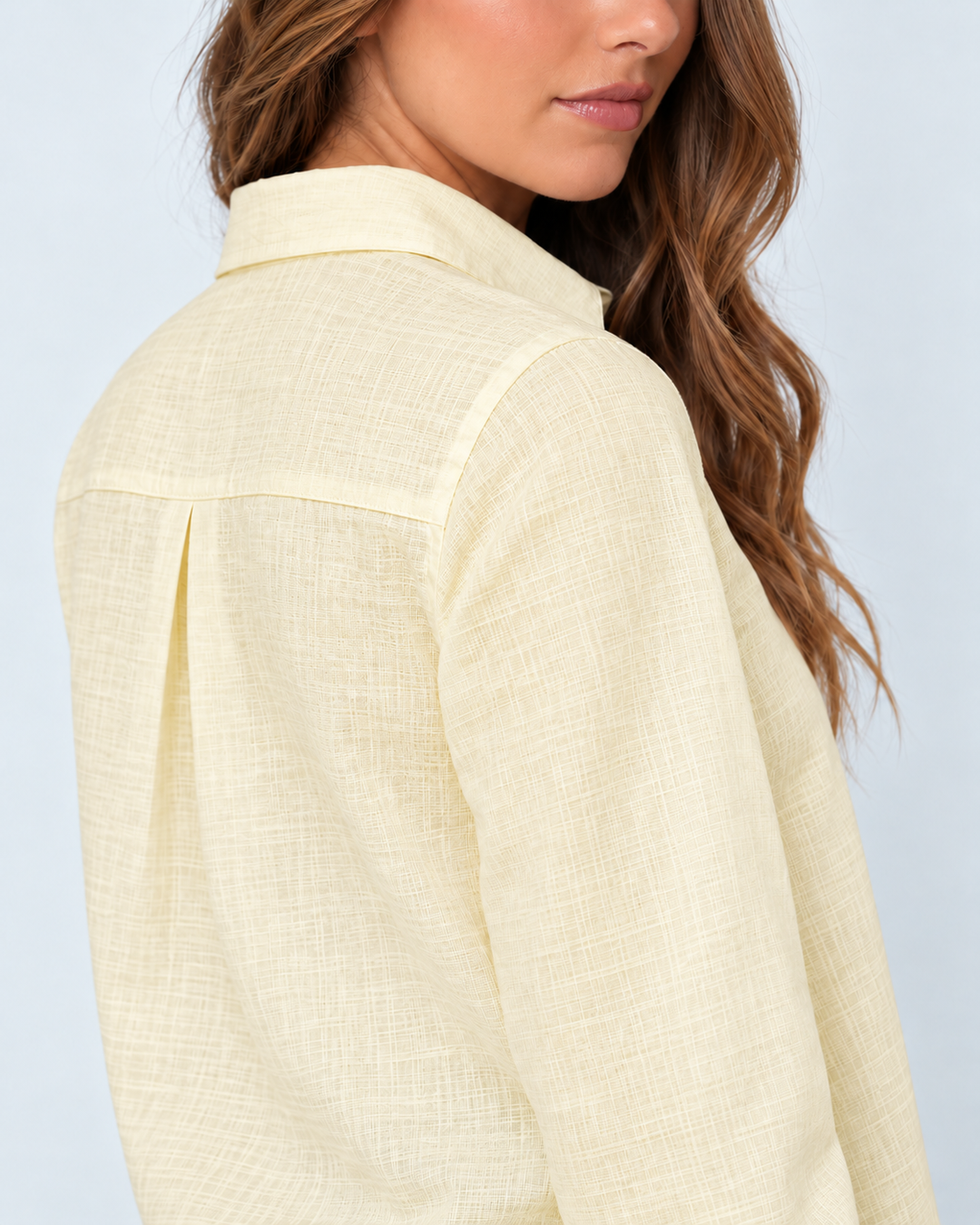 Blusa Dama ligera  Manga Larga con Textura
