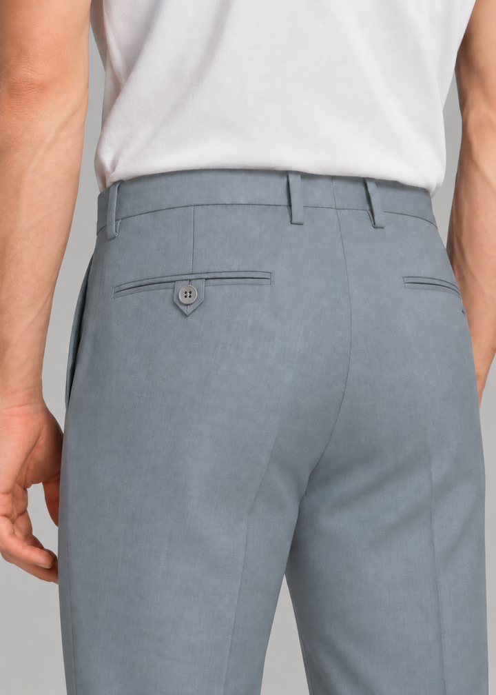Pantalón Sastre Gris Azulado para Hombre