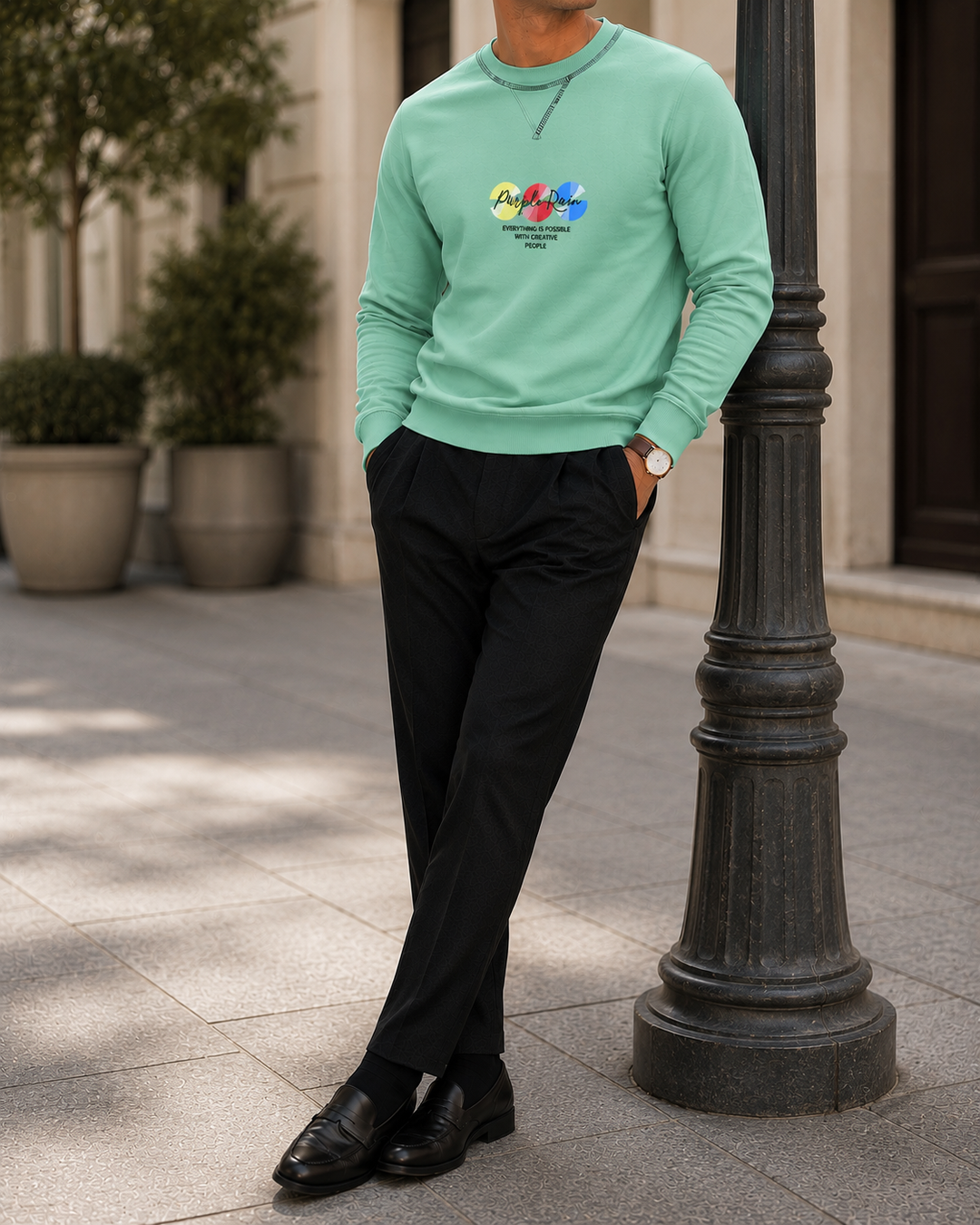 Buzo The Pima Foundation Crewneck - Purple Rain