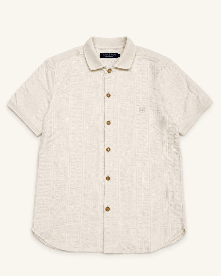 camisa hombre algodón, camisa manga corta hombre, camisa texturizada hombre, camisa fresca hombre, camisa casual elegante, camisa old money hombre, camisa premium hombre.