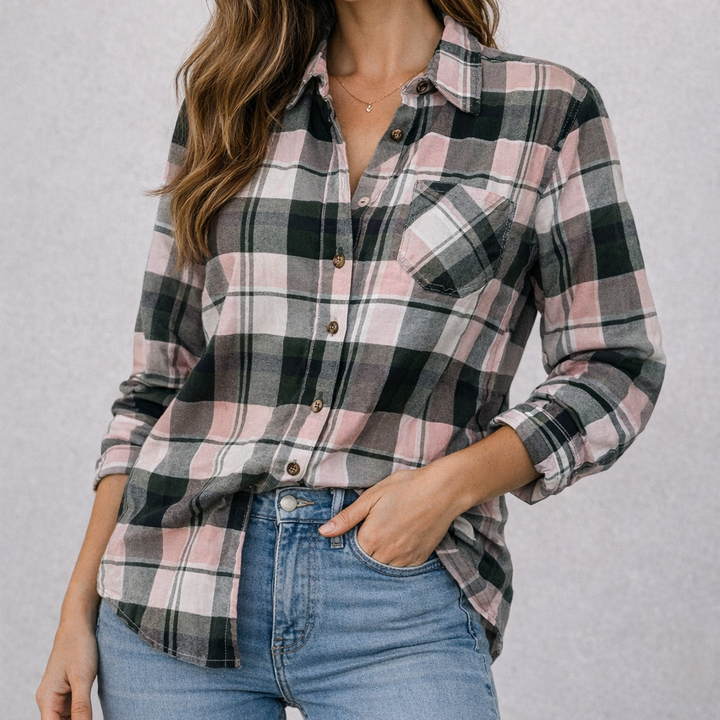 Camisa Leñadora Oversize - Purple Rain