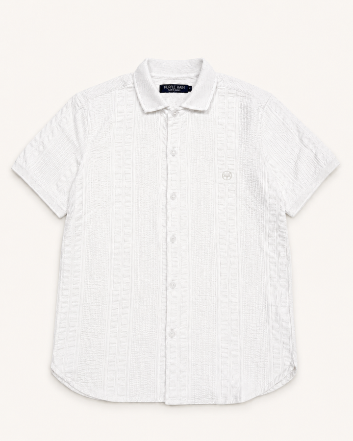 camisa hombre algodón, camisa manga corta hombre, camisa texturizada hombre, camisa fresca hombre, camisa casual elegante, camisa old money hombre, camisa premium hombre.