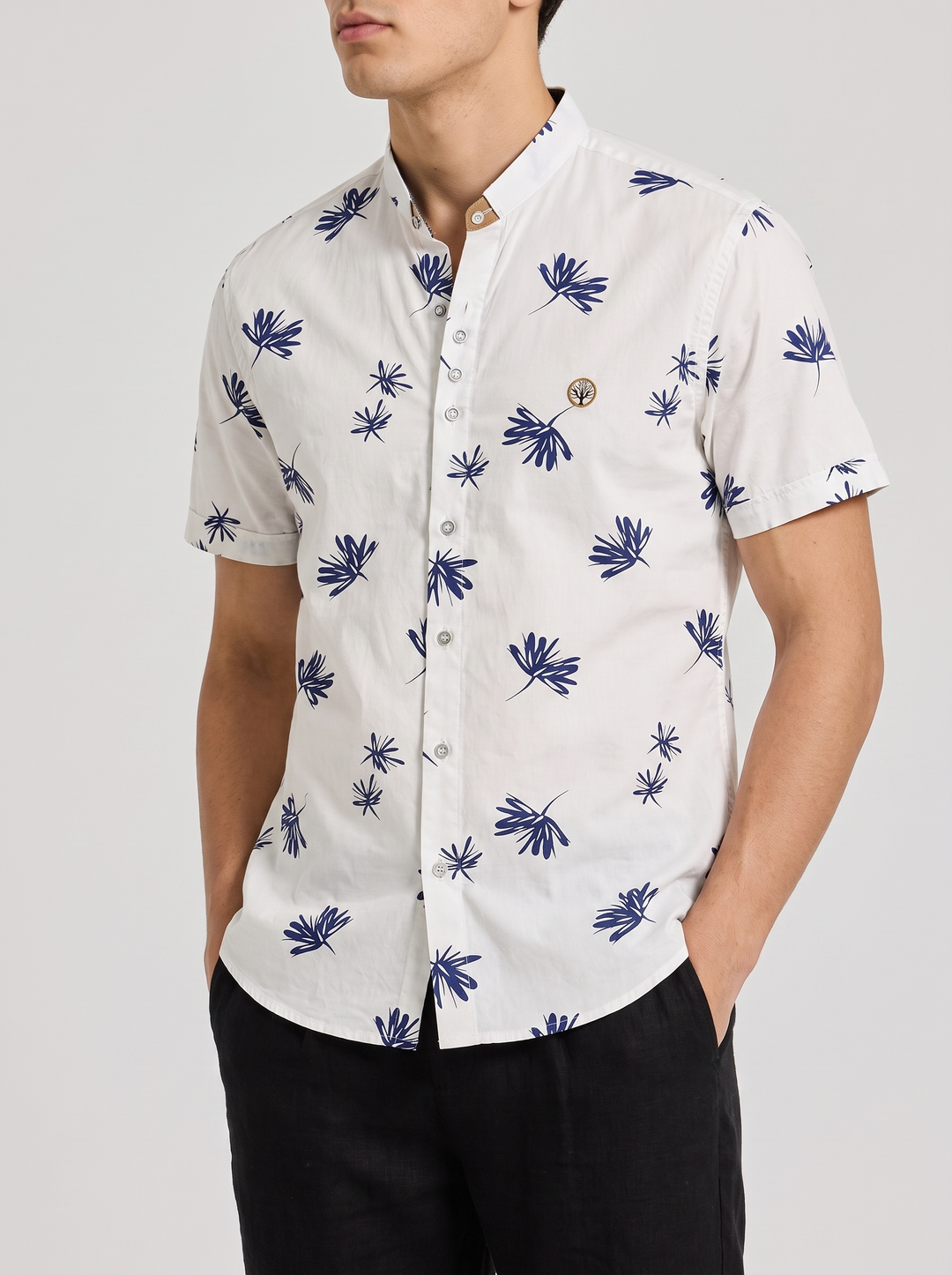 Camisa manga corta  Estampada Amalfi| Purple Rain