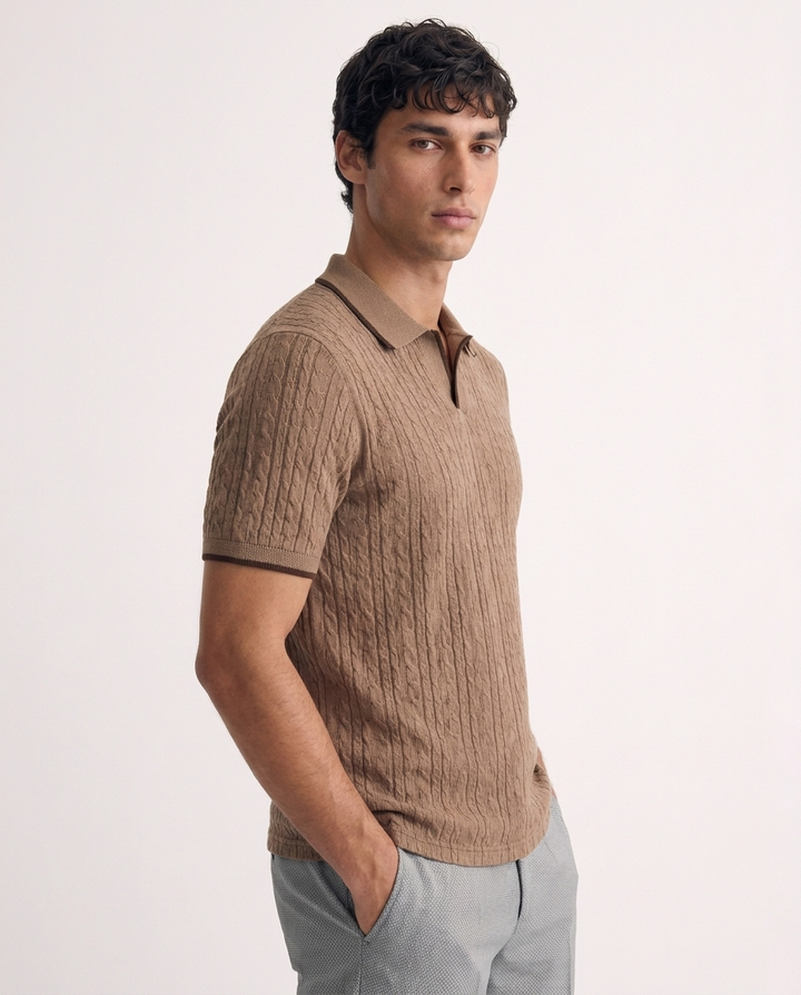Polo hombre tejida Mónaco