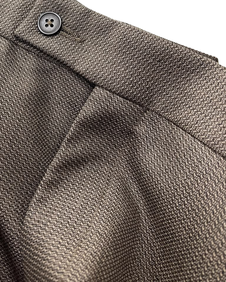 TRAJE HOMBRE TIPO PAÑO TEXTURIZADO TABACO