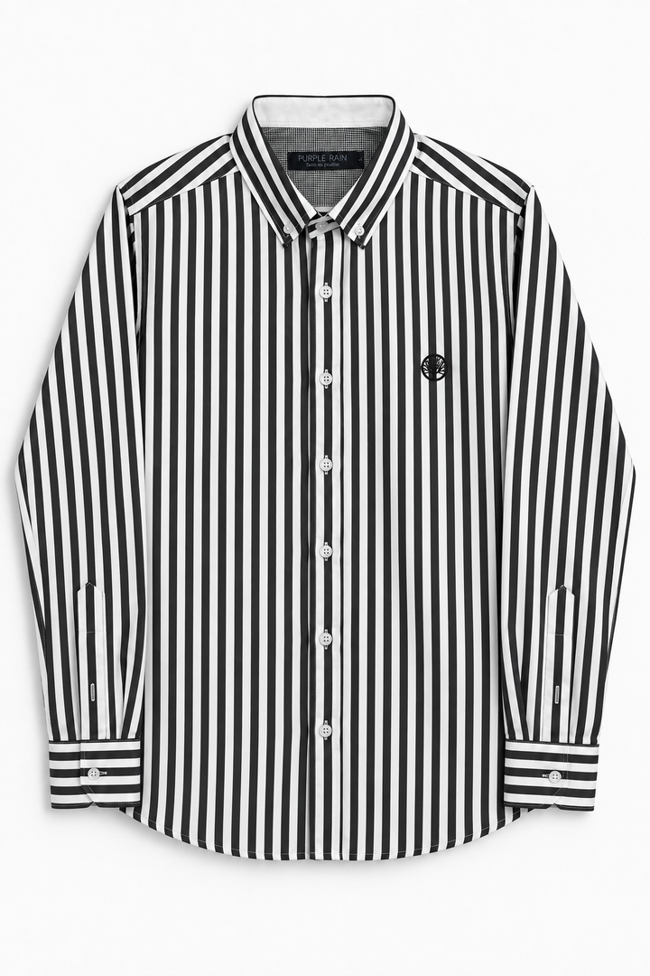 Camisa Rayas Manga Larga clásica