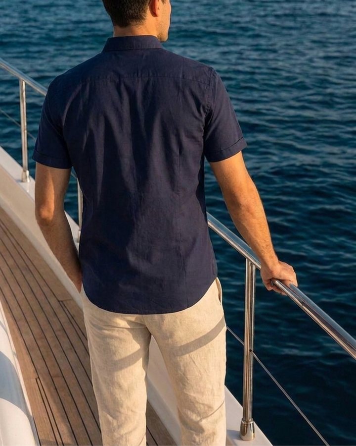 Camisa Bamboo Stretch Manga Corta