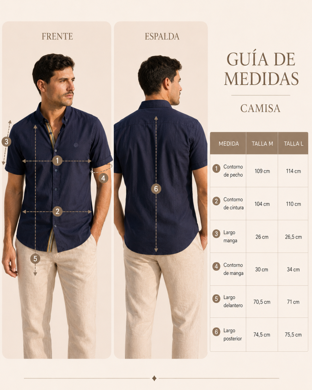 Camisa Bamboo Stretch Manga Corta