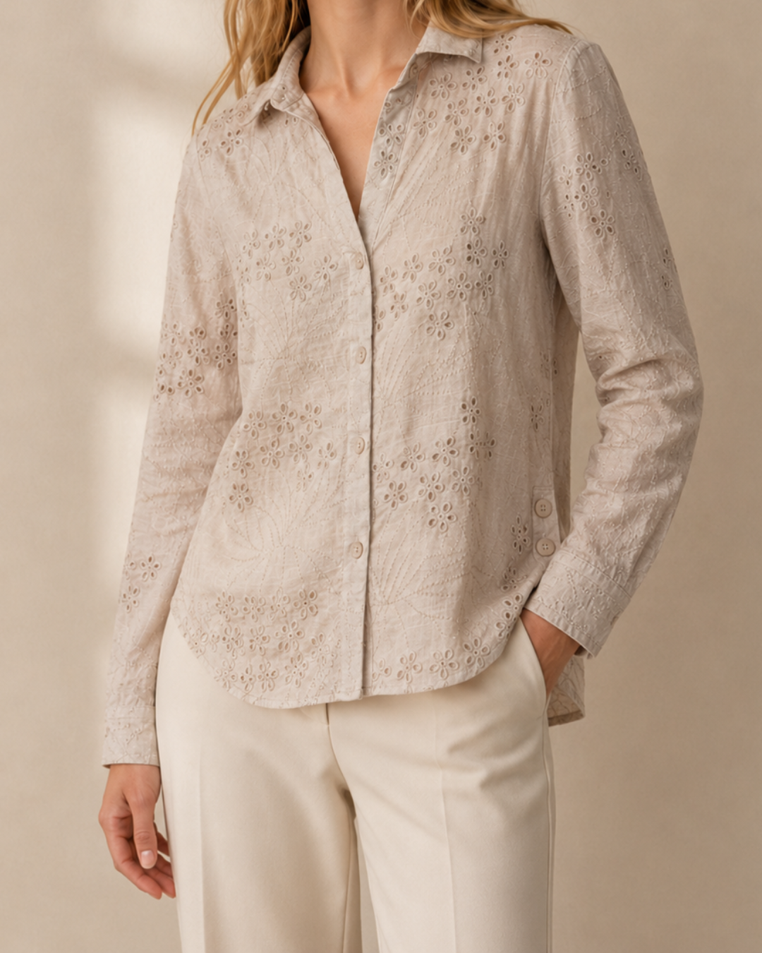 Camisa Bordada Ligera