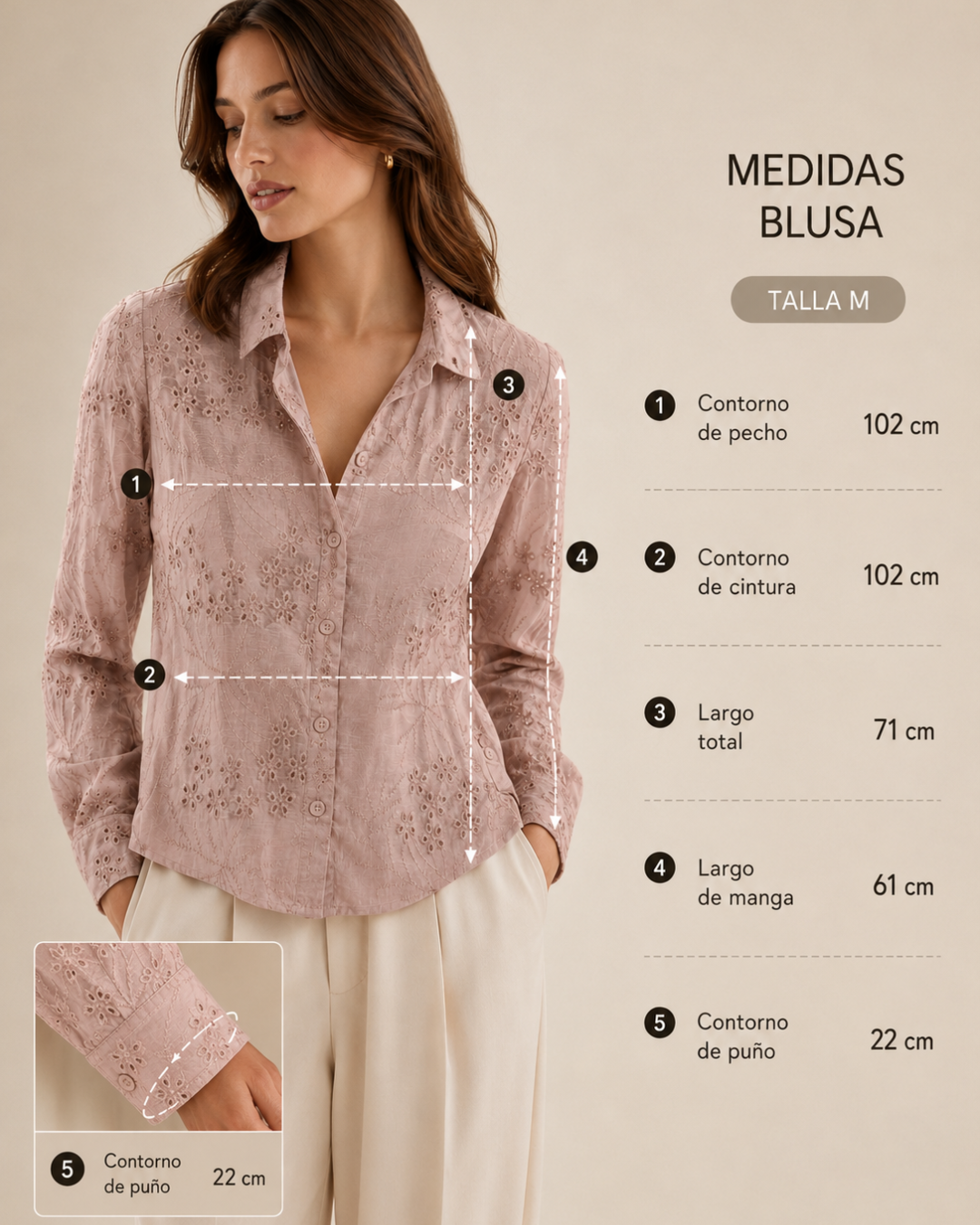 Camisa Bordada Ligera