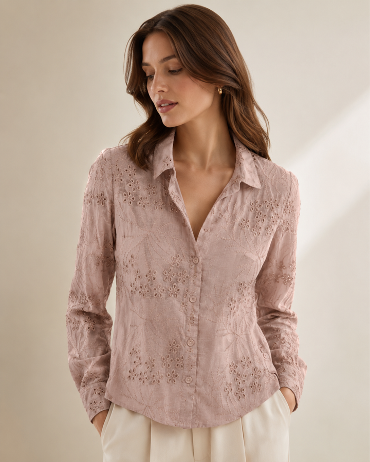 Camisa Bordada Ligera