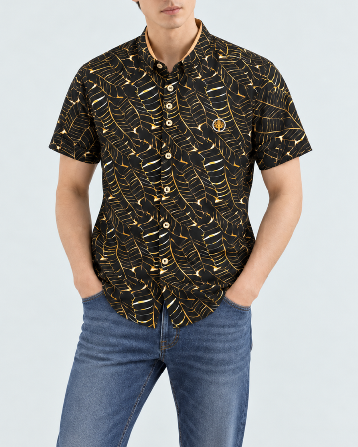 Camisa Hombre Cuello Nerú Vento - Purple Rain