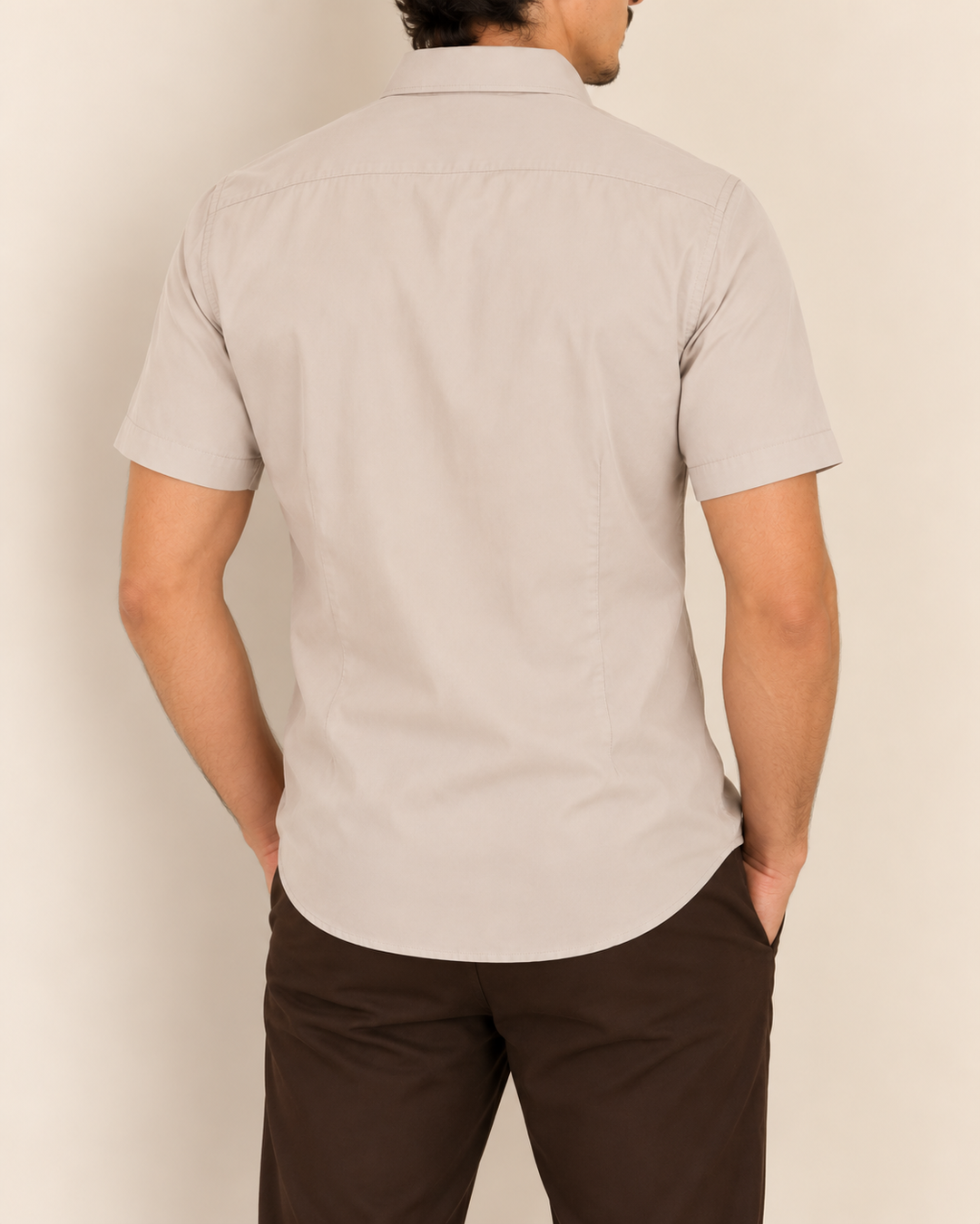 Camisa Hombre Manga Corta Tela Fría Premium Stretch