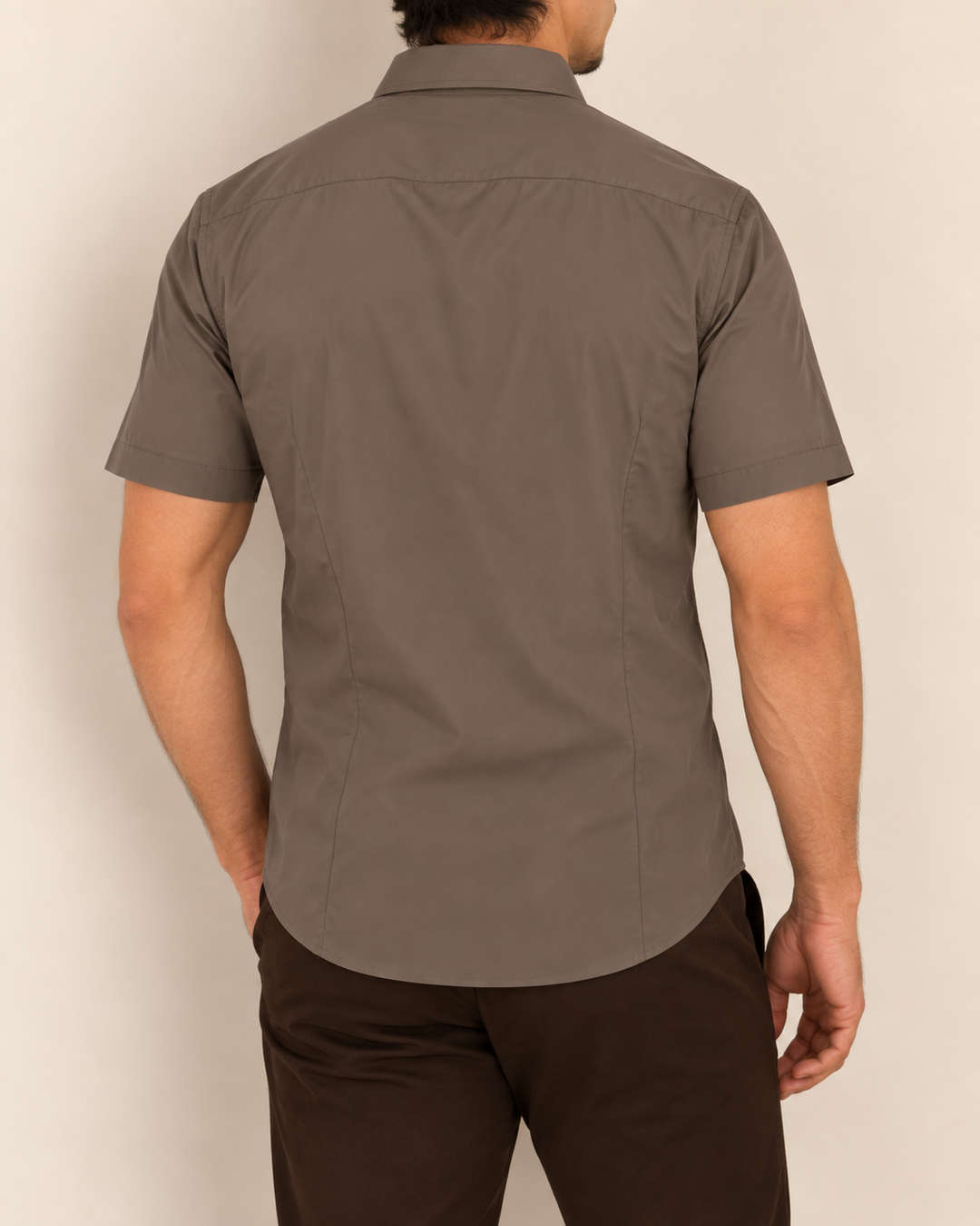 Camisa Hombre Manga Corta Tela Fría Premium Stretch