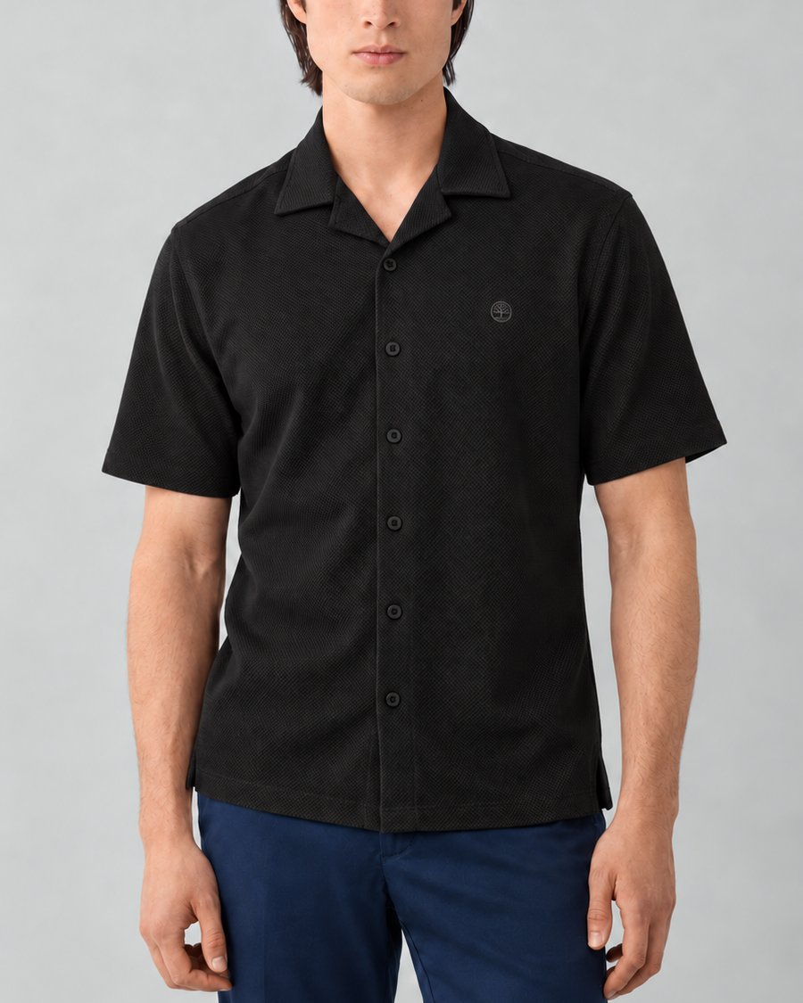 Camisa Hombre Monaco Micropunto Stretch - Purple Rain