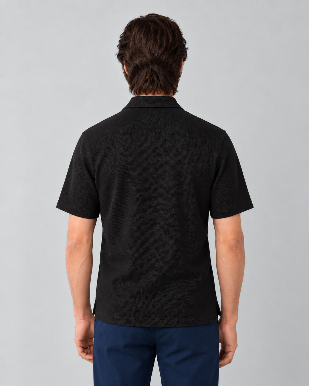 Camisa Hombre Monaco Micropunto Stretch - Purple Rain
