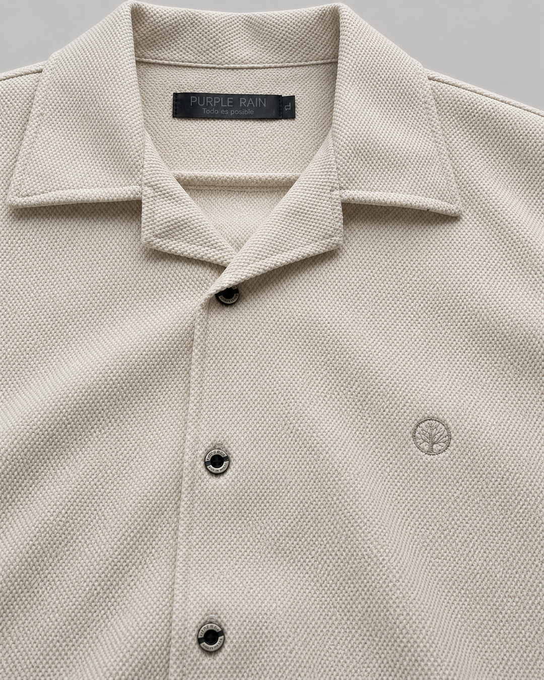 Camisa Hombre Monaco Micropunto Stretch - Purple Rain
