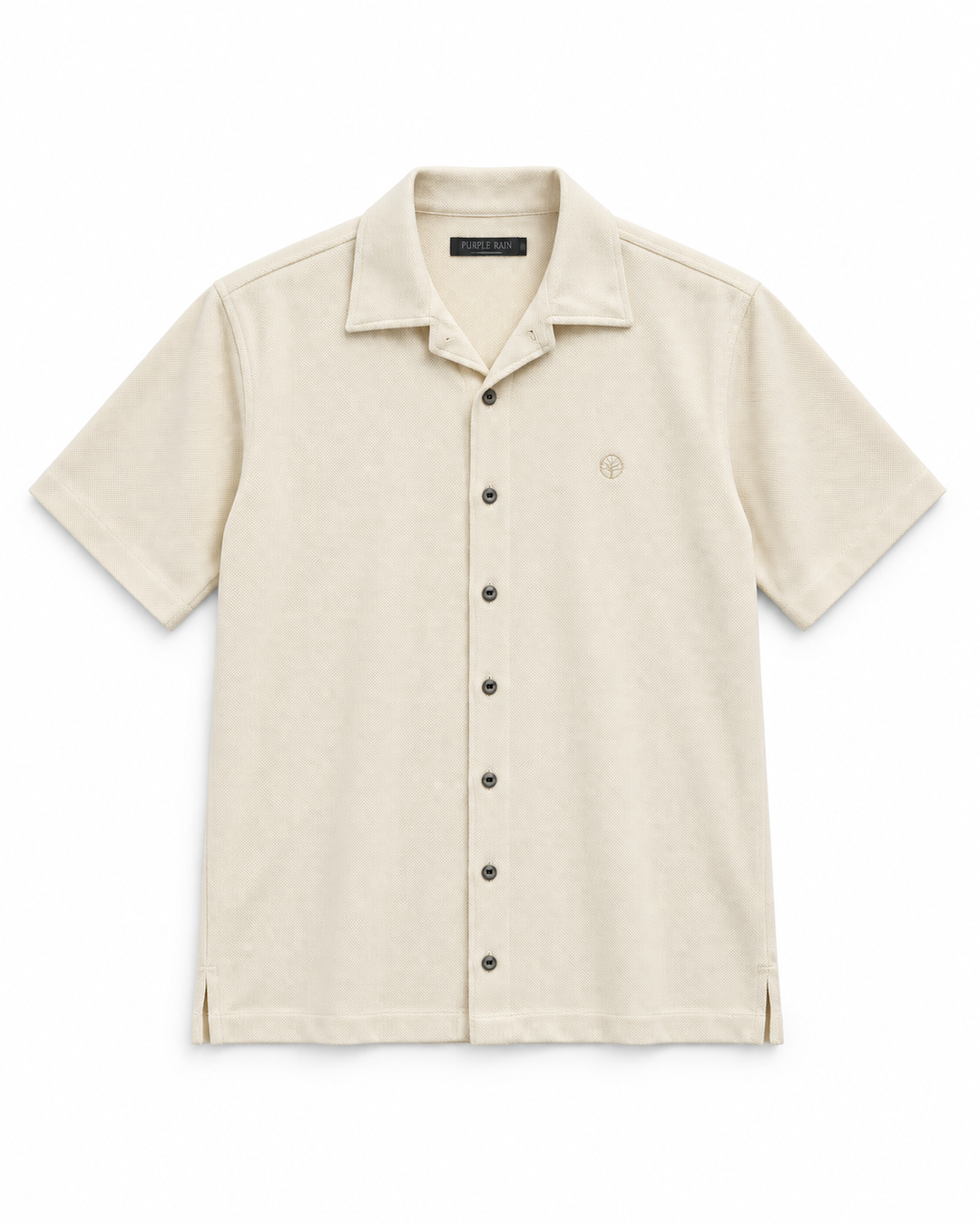 Camisa Hombre Monaco Micropunto Stretch - Purple Rain