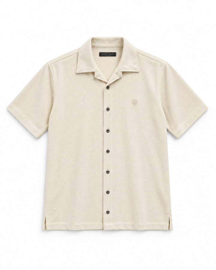 Camisa Hombre Monaco Micropunto Stretch - Purple Rain