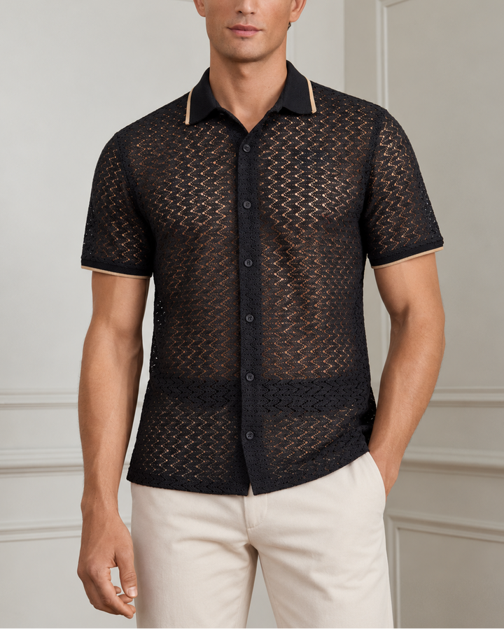 Camisa Hombre Tejida Monaco - Purple Rain