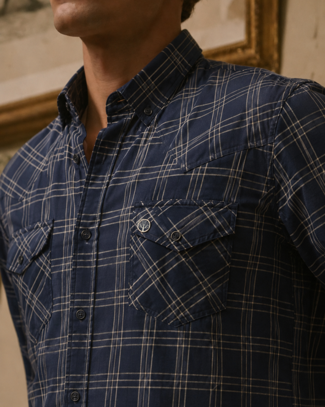 Camisa Hombre Western Cuadros