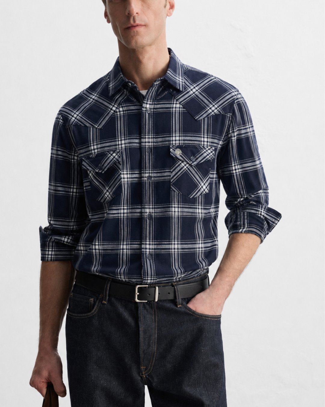 Camisa Hombre Western Soft Cuadros
