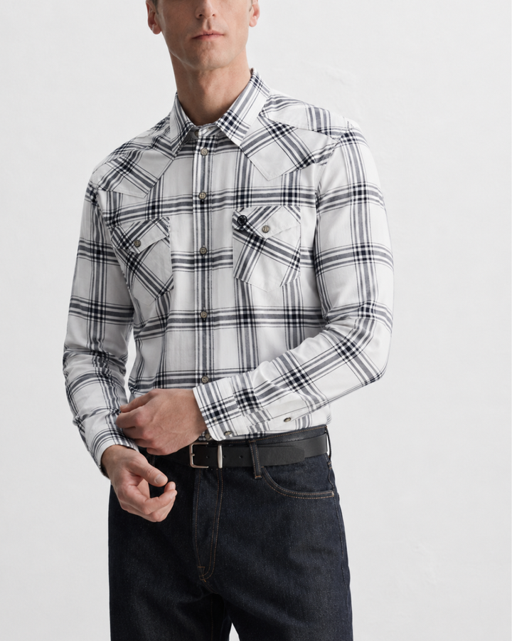 Camisa Hombre Western Soft Cuadros