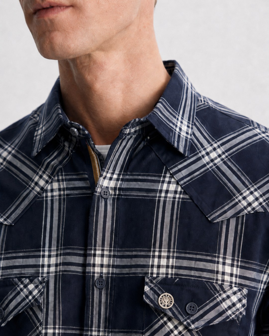 Camisa Hombre Western Soft Cuadros