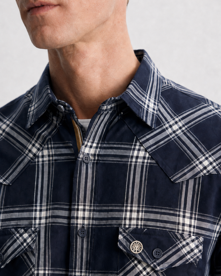 Camisa Hombre Western Soft Cuadros