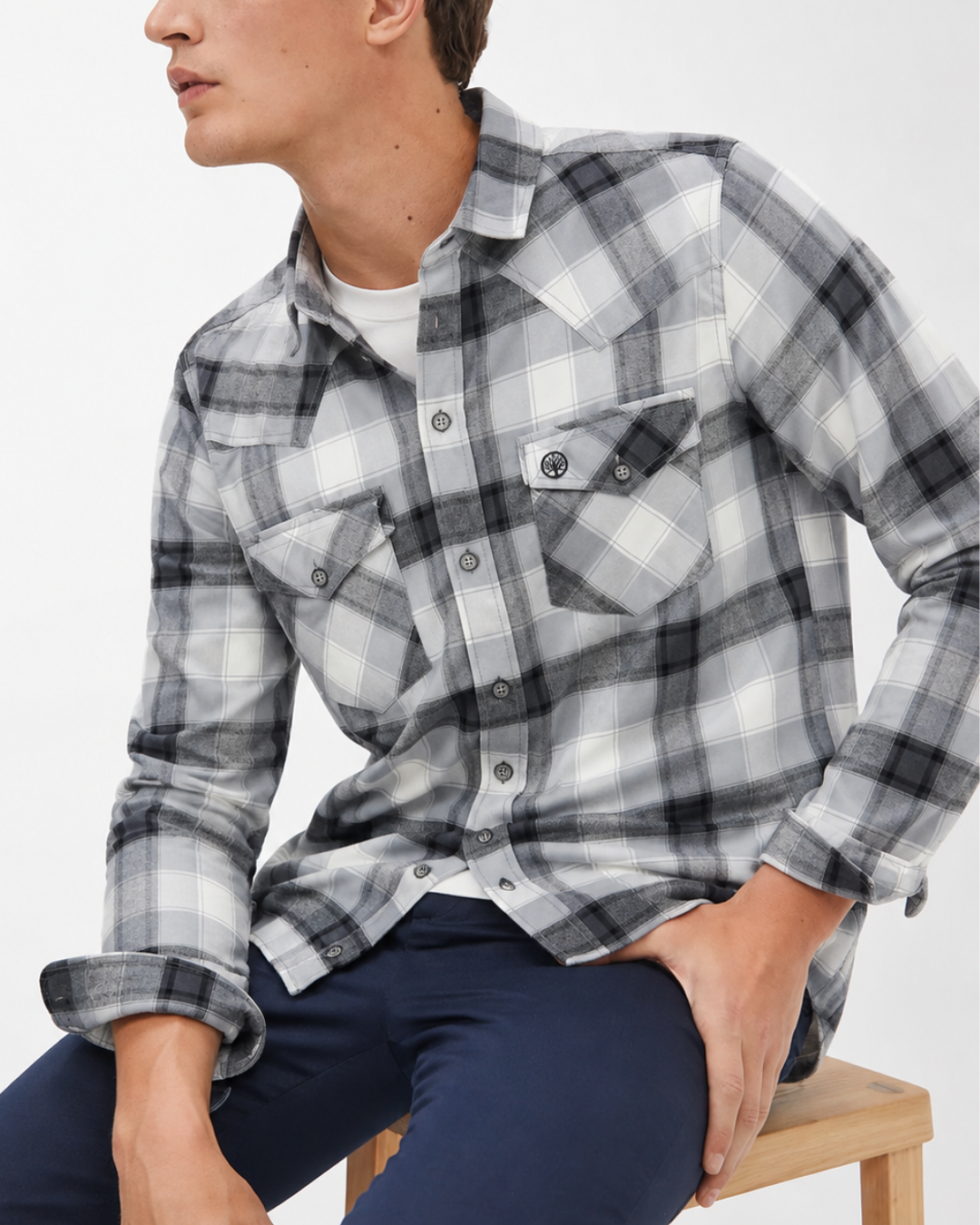 Camisa Hombre Western Soft Cuadros