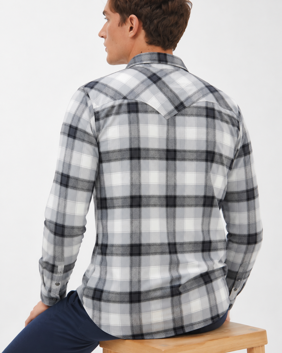Camisa Hombre Western Soft Cuadros