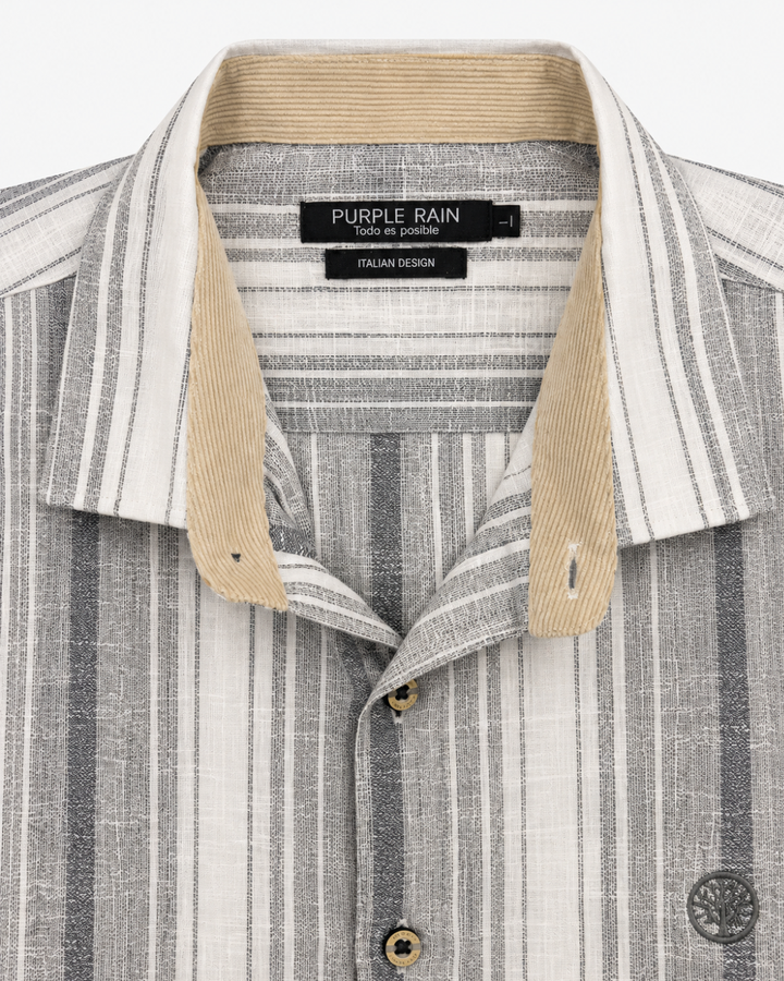Camisa Milano Algodón 100% Cuello Italiano