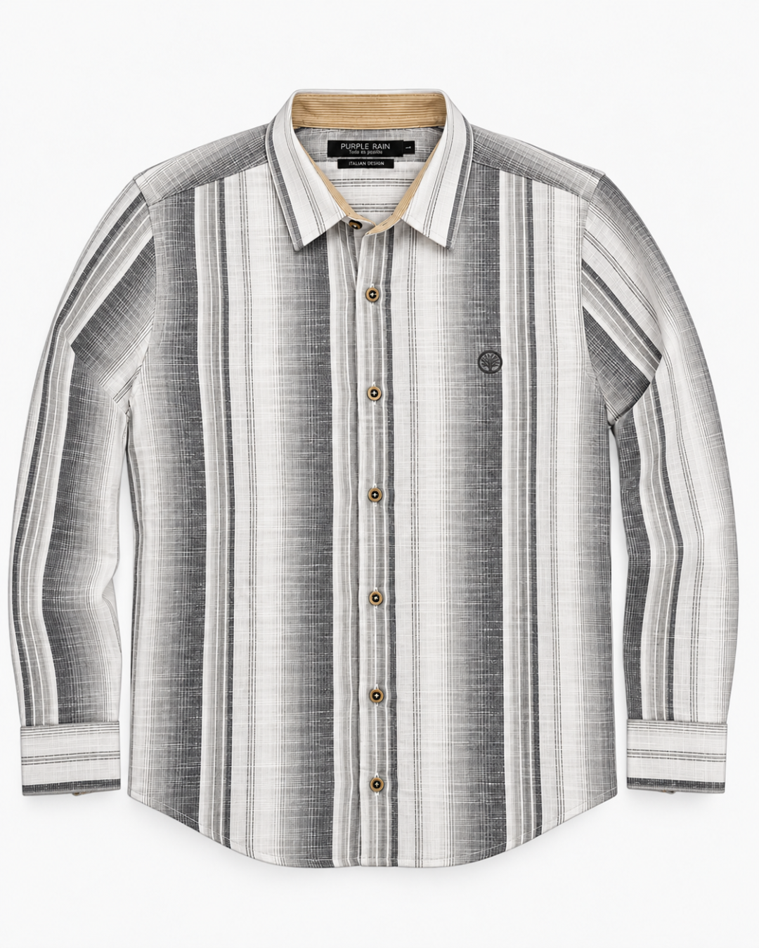 Camisa Milano Algodón 100% Cuello Italiano