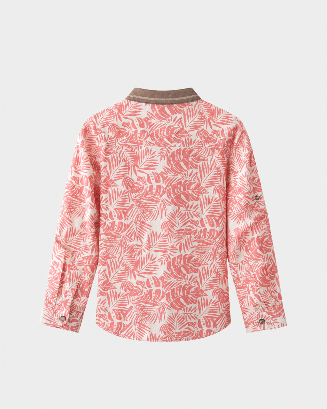 Camisa Niño Manga Larga con Estampado Cuello Nerú