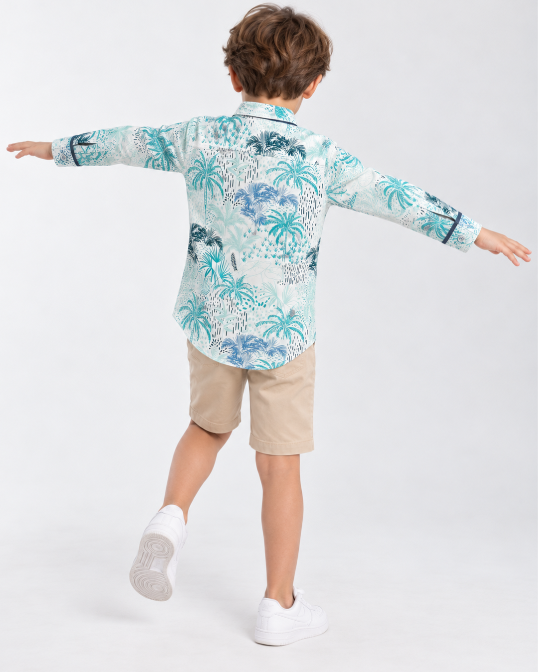 Camisa Niño Manga Larga con Estampado