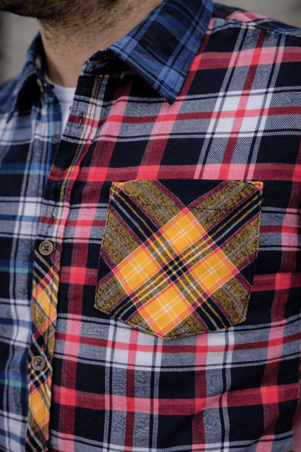 Camisa Patchwork Heritage - Purple Rain
