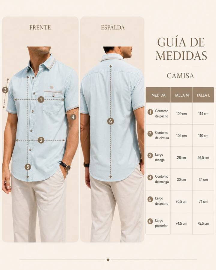 Camisa Portofino — Manga Corta