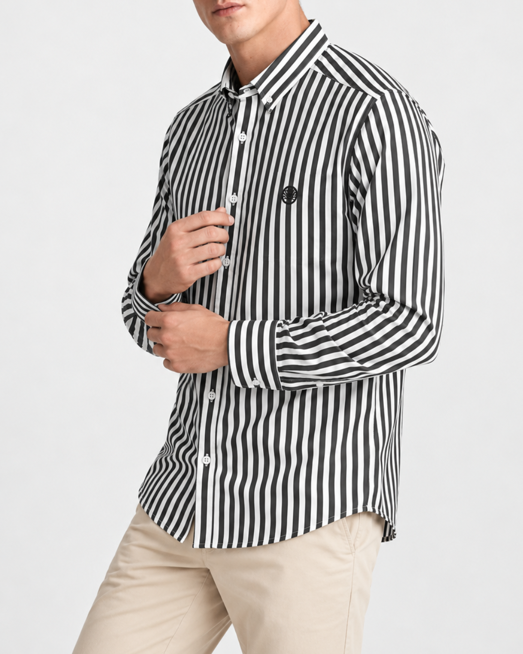 Camisa Rayas Manga Larga clásica