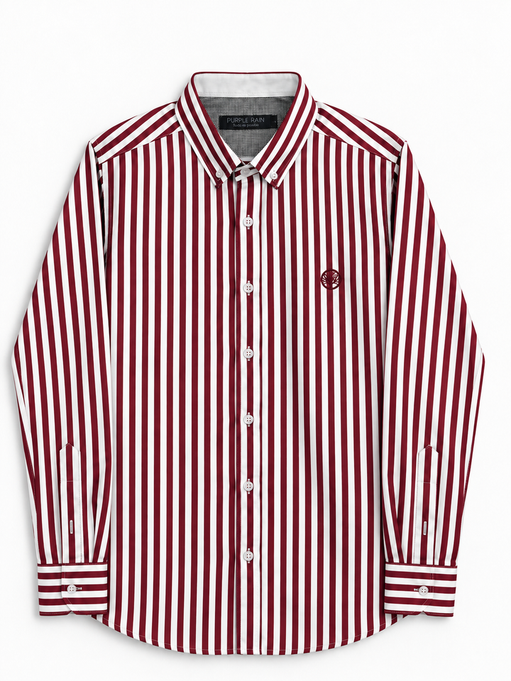 Camisa Rayas Manga Larga clásica