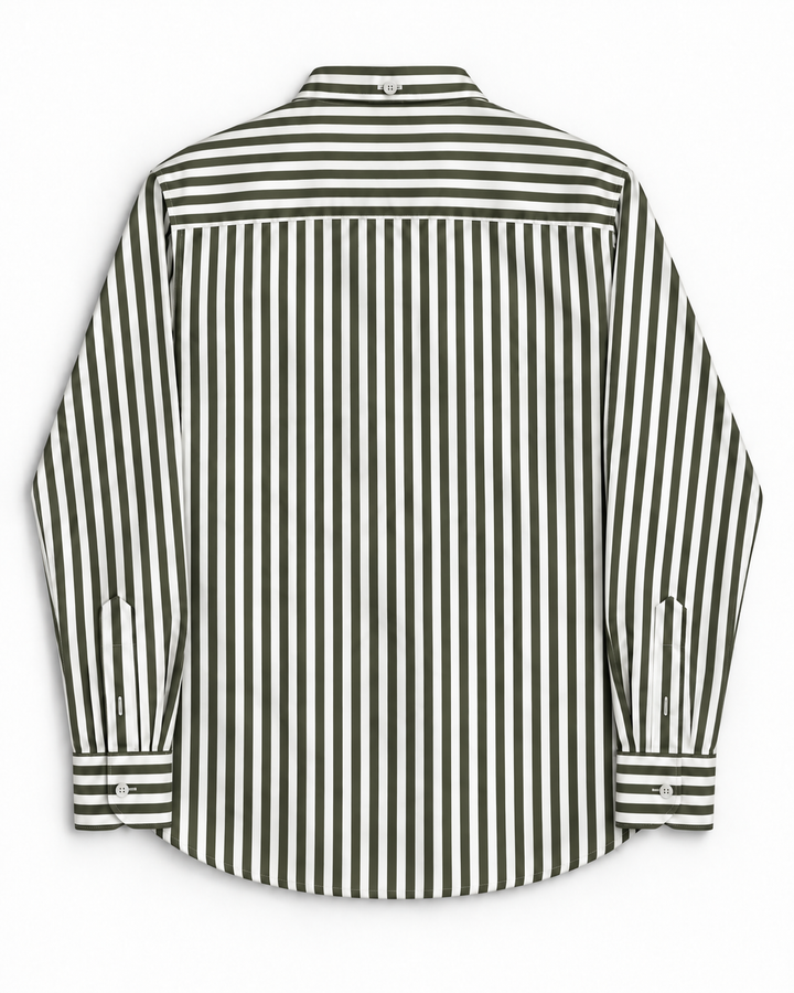 Camisa Rayas Manga Larga clásica