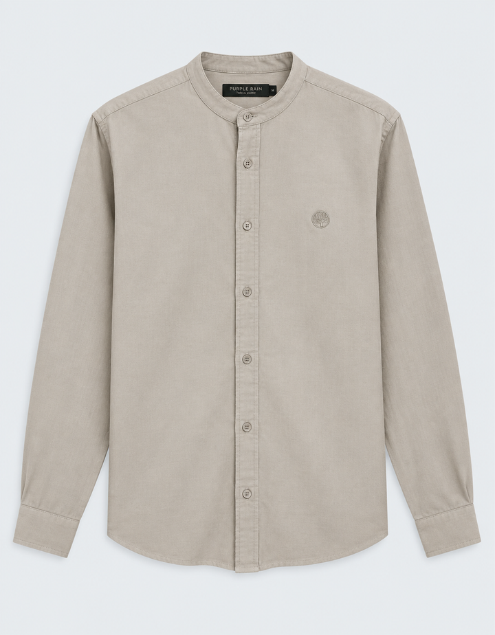Camisa Hombre Cuello Neru  Manga Larga