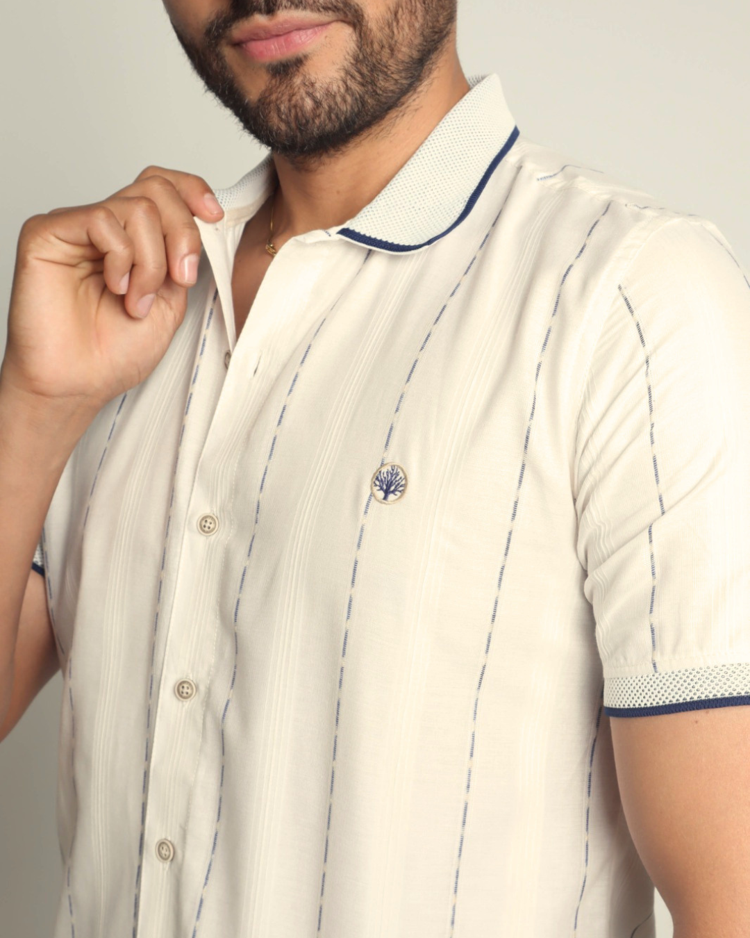 Camisa de hombre Polo Texturizada en Algodón