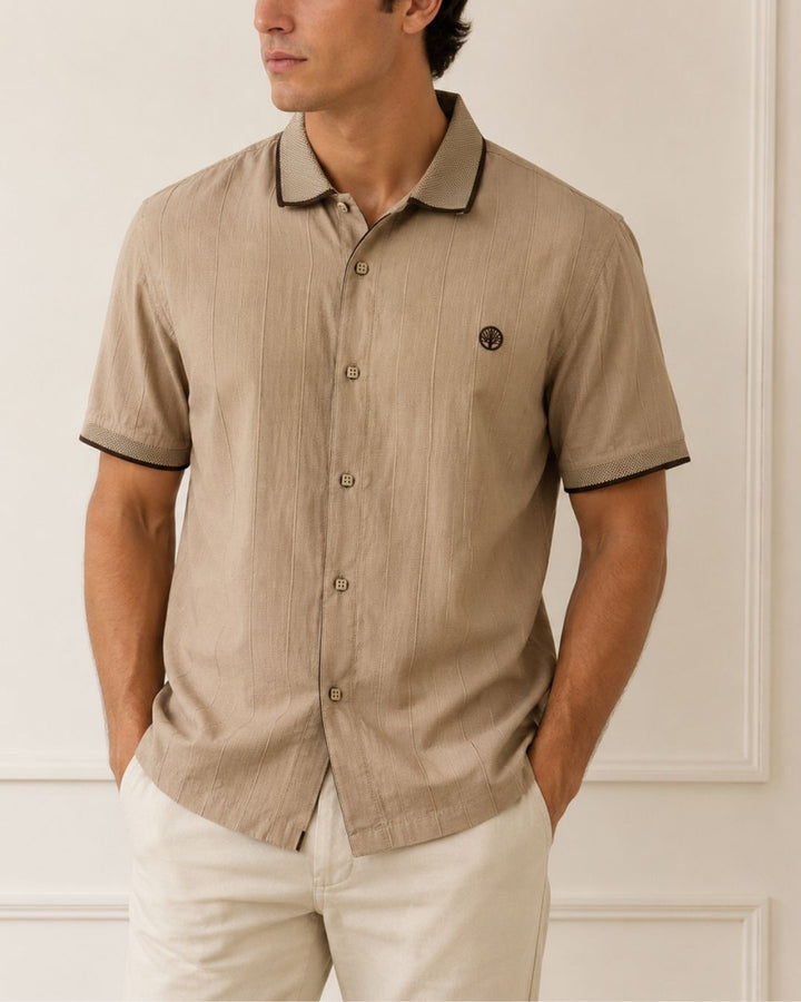 Camisa de hombre Polo Texturizada en Algodón