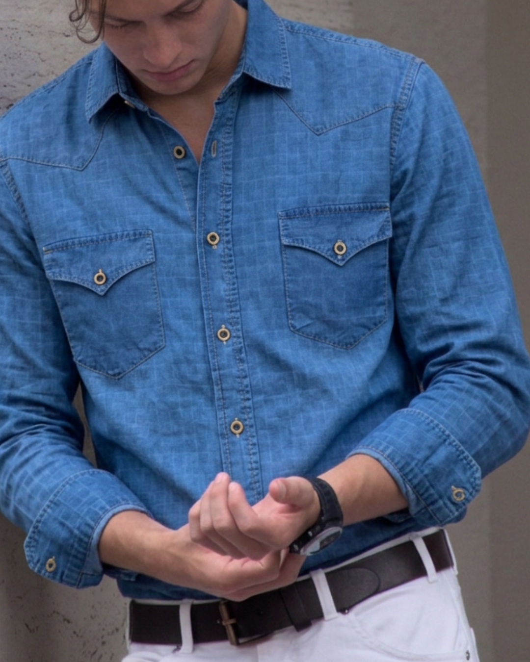 camisa hombre manga larga 