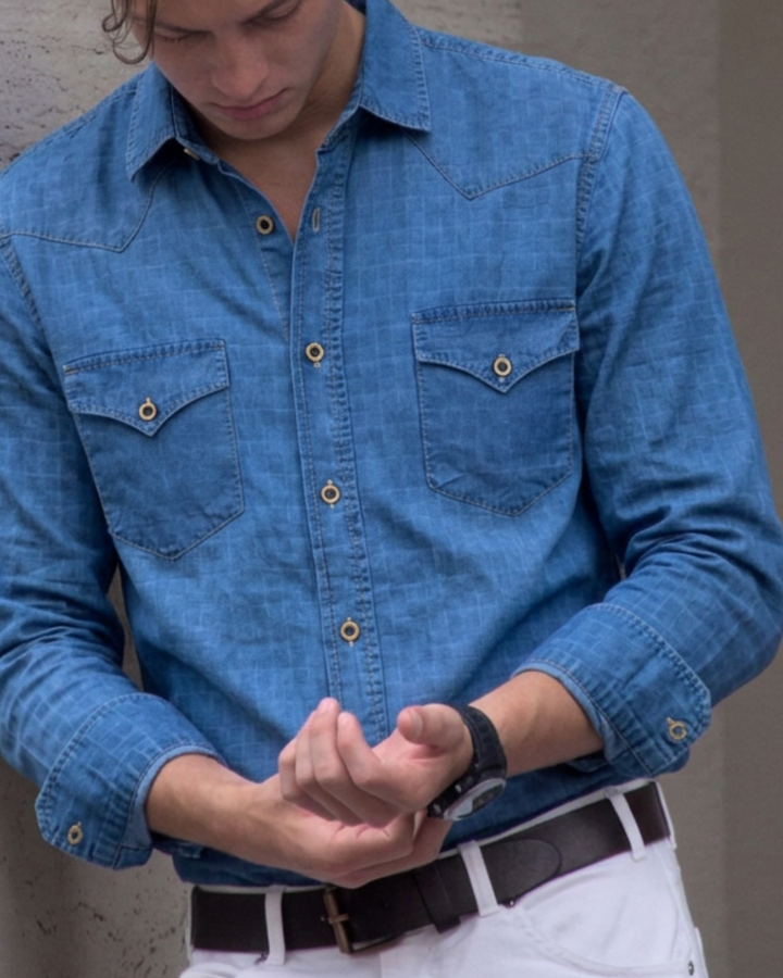 camisa hombre manga larga 